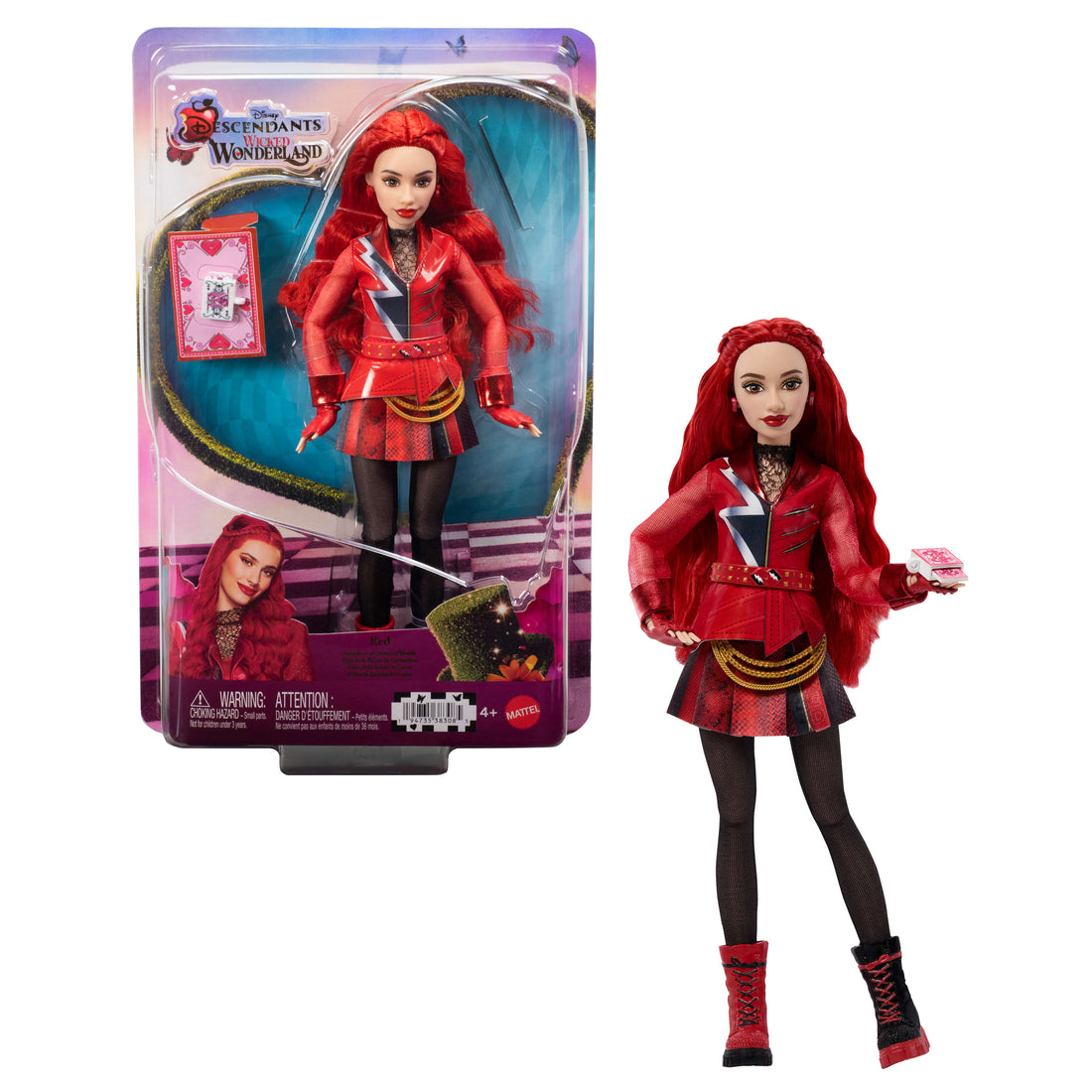Disney Descendants: Wicked Wonderland, Red, Daughter of Queen of Hearts Fashion Doll & Accessory