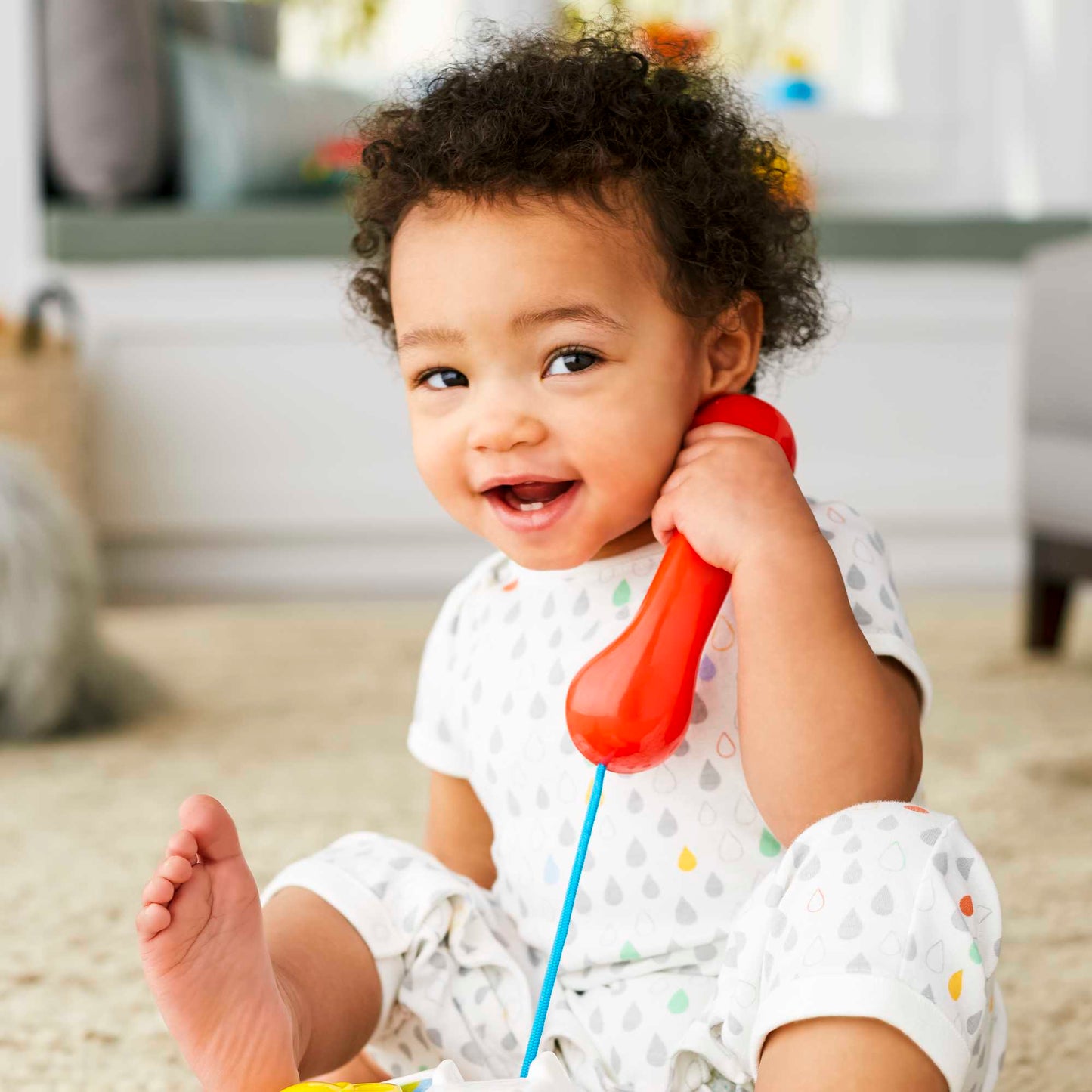 Bundle: Fisher-Price Chatter Telephone + Wooden Rainbow + Wooden Puzzle