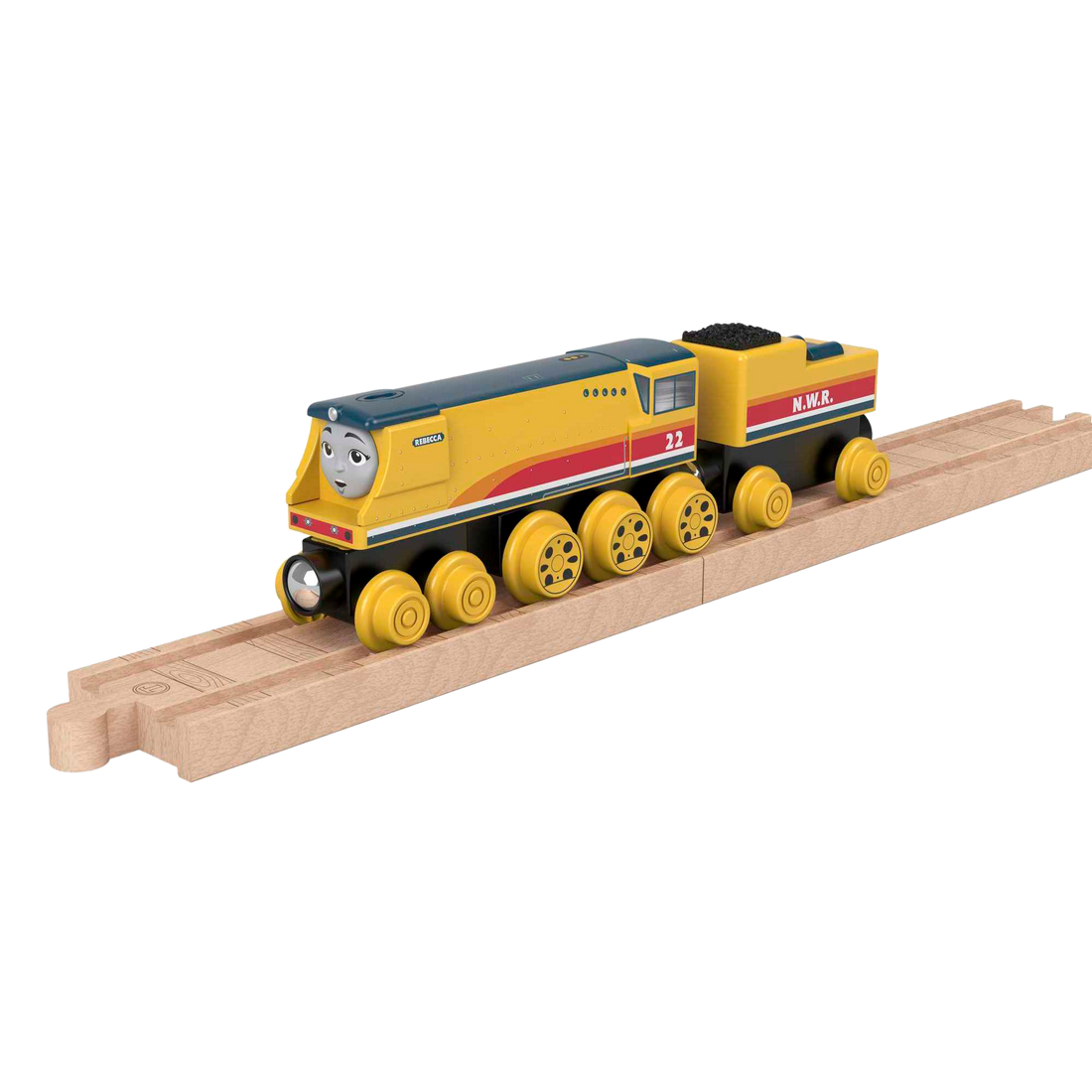 Fisher-Price Thomas & Friends Wooden Railway Rebecca Engine and Coal-Car- Dupliacte