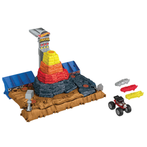 Hot Wheels Monster Trucks Arena Smashers Bone Shaker Ultimate Crush Yard Playset