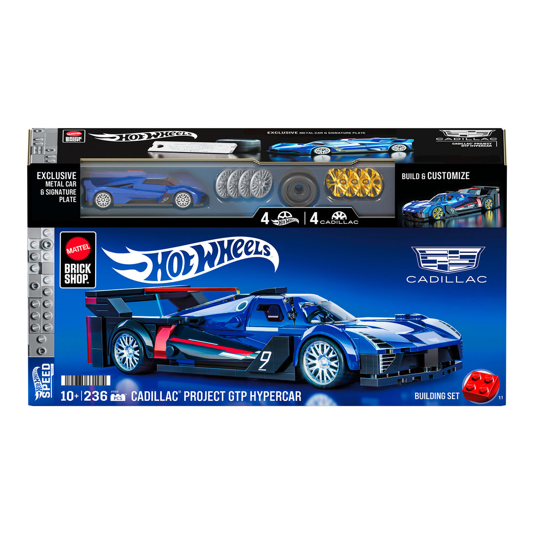 Bundle: Mattel Brick Shop Hot Wheels Speed Series Audi, Maserati & Cadillac Set