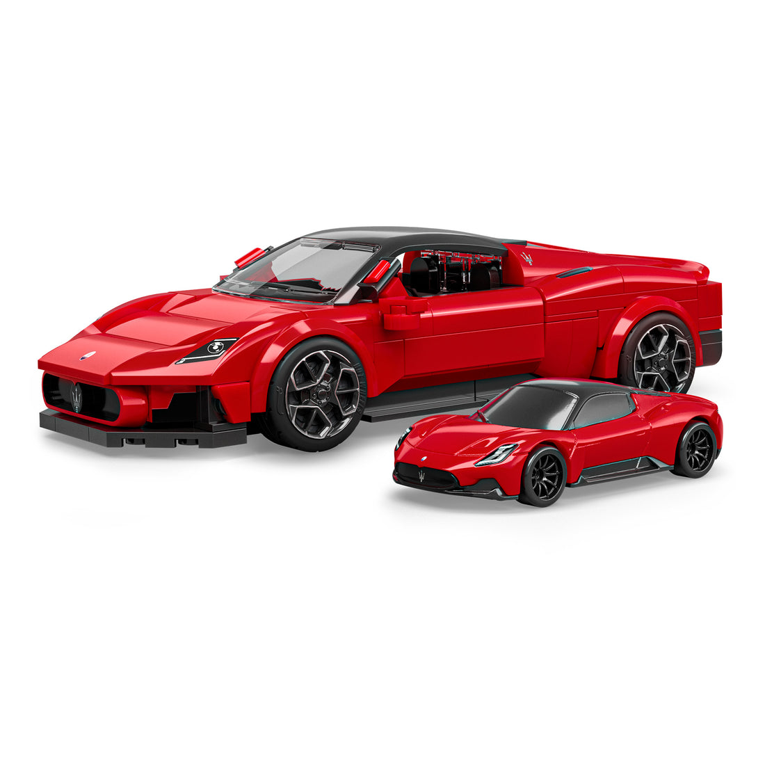 Bundle: Brick Shop Hot Wheels Maserati MC20 & Cadillac GTP Hypercar Building Sets