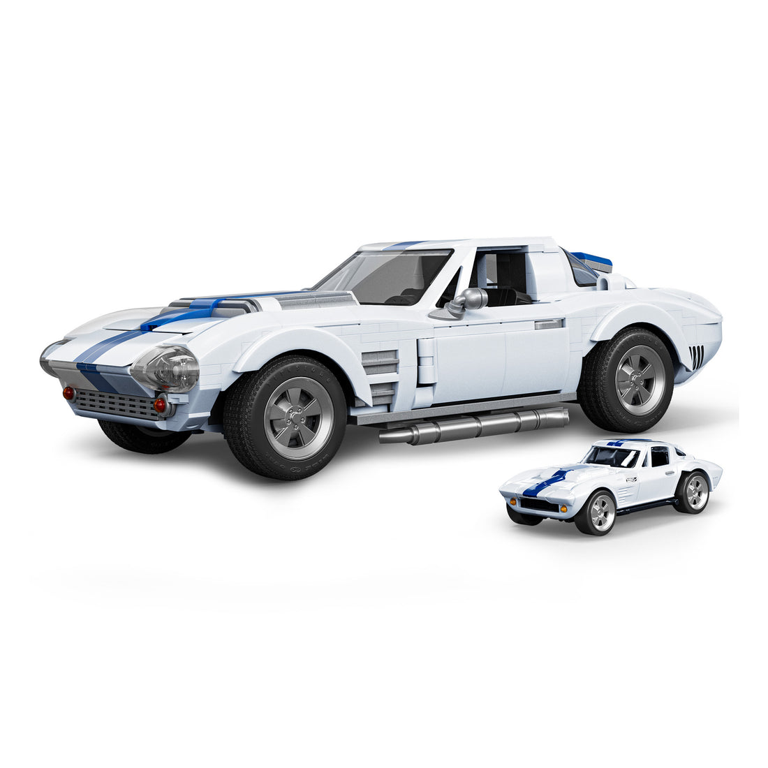 Bundle: Brick Shop Maserati, Cadillac & Corvette Hot Wheels Building Set Trio
