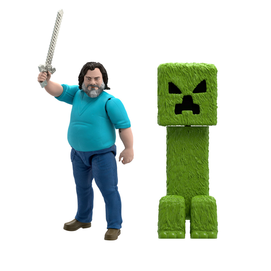 Bundle: Minecraft Steve + Creeper Action Figures
