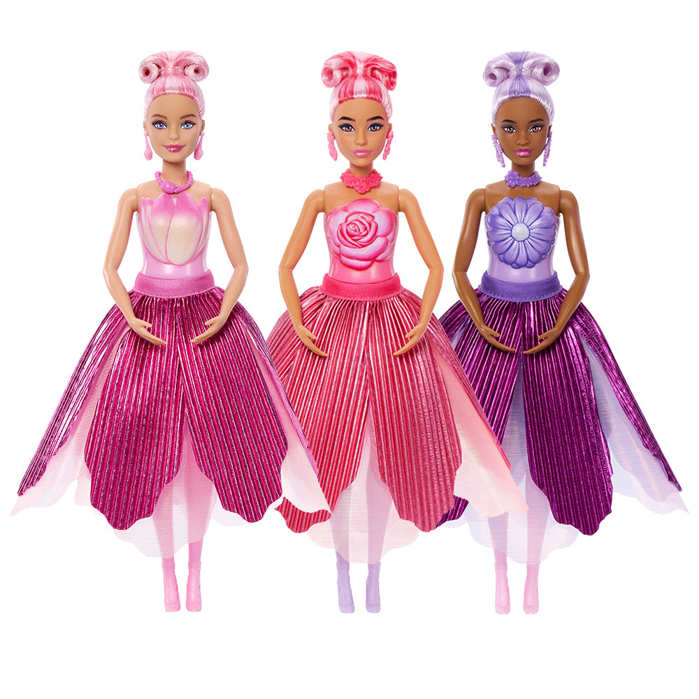 Bundle: Barbie Petal Pop Dolls and Accessories - 3 Dolls