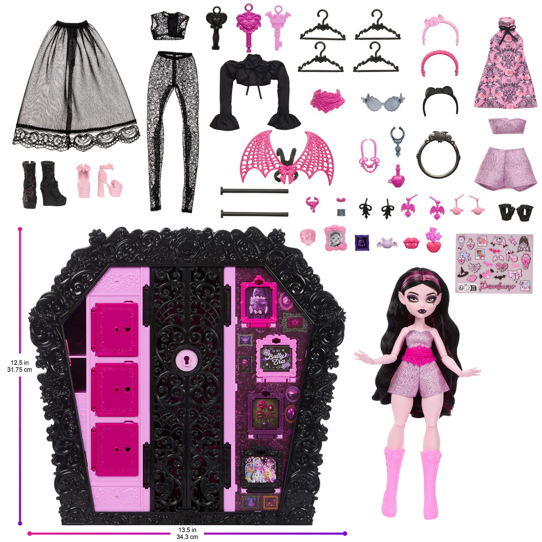Monster High Skulltimate Secrets Ultimate Skulltimate Playset With Draculaura Doll & 40 Accessories
