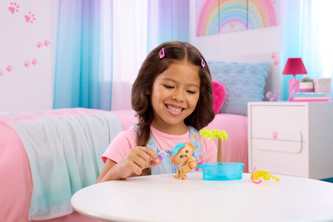 Barbie Dream Squad Pet Puppy And Pool With Color-Changing Accessories