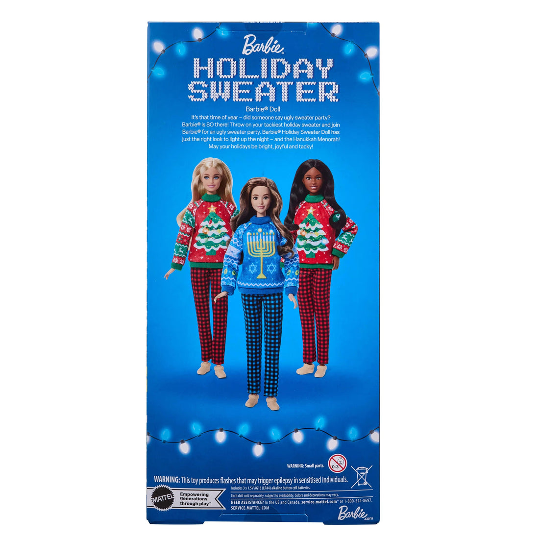 Bundle: Barbie Holiday Sweater - 3 Dolls