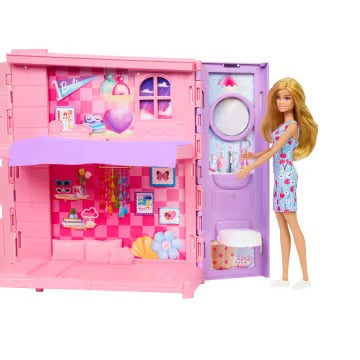 Barbie Weekend Escape House, Dollhouse Playset With 10 Accessories, 4 Play Areas & Kitten