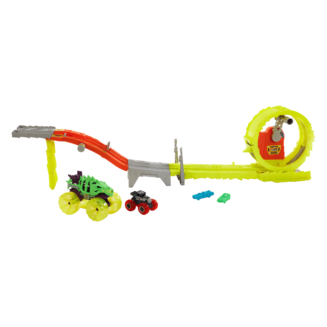 Hot Wheels Monster Trucks Power Smashers Charge & Chase Challenge Track Set