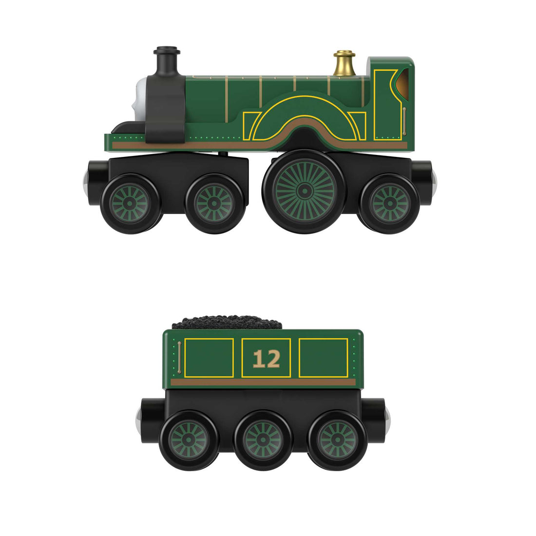 Fisher-Price Thomas & Friends Wooden Railway Emily Engine and Coal-Car