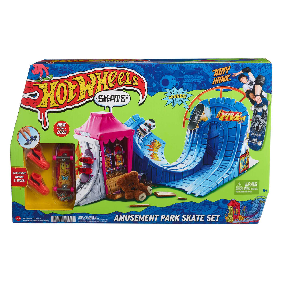 Hot Wheels Skate Amusement Park Skate Set, Playset