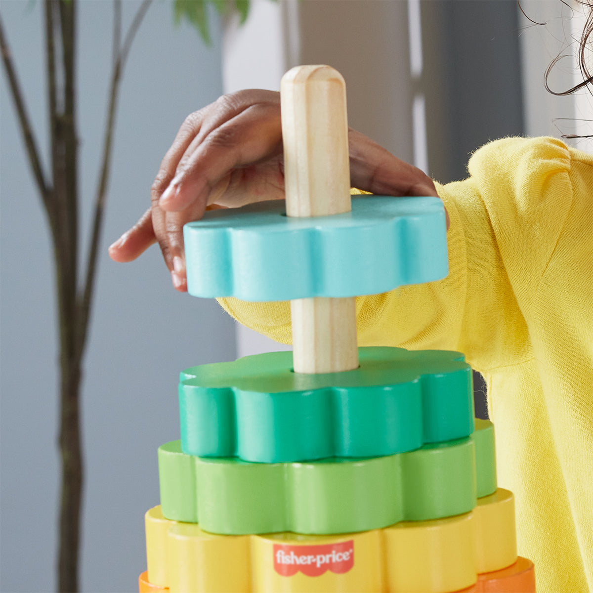 Fisher-Price Wooden Ring Stacker