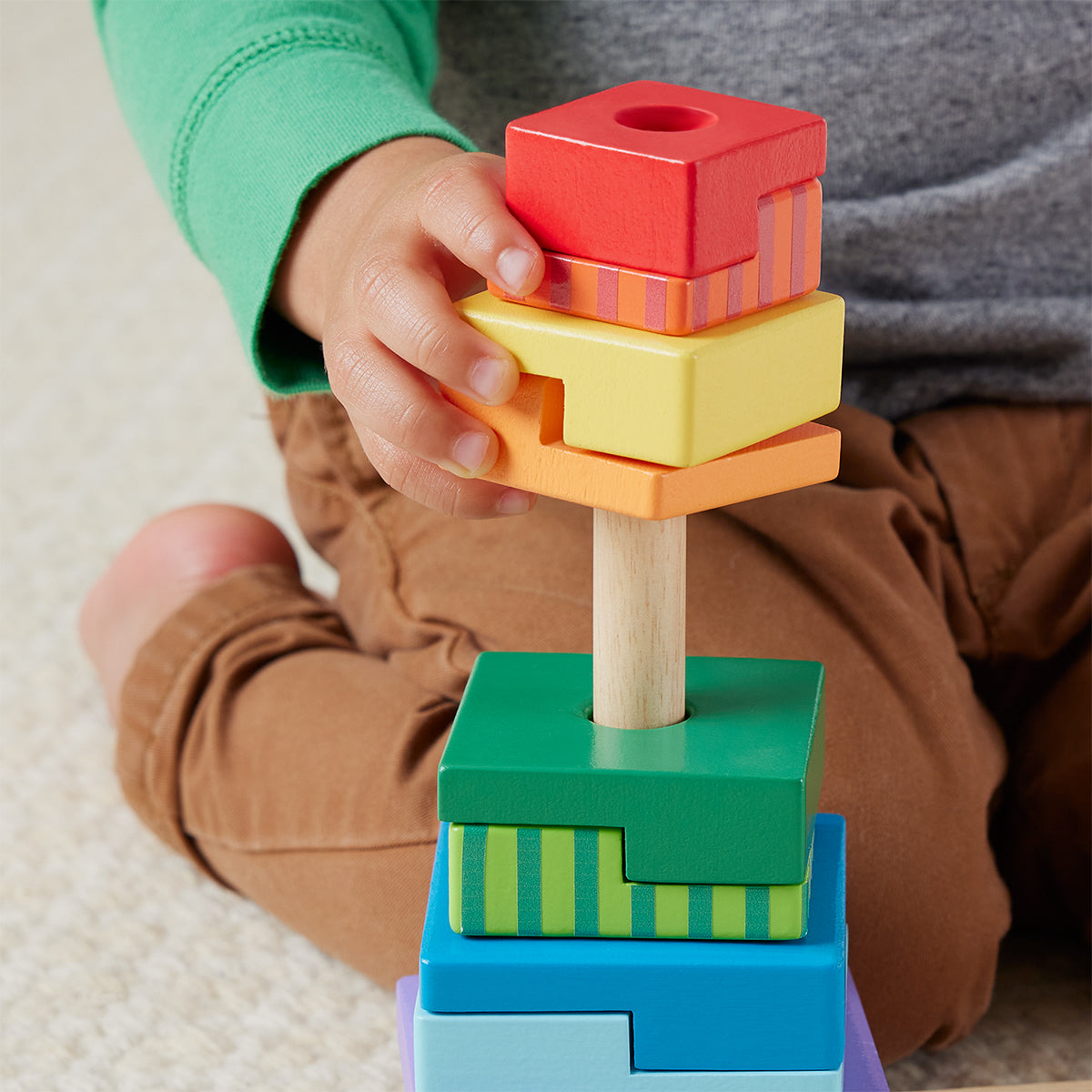 Fisher-Price Wooden Stacking Shape Sorter