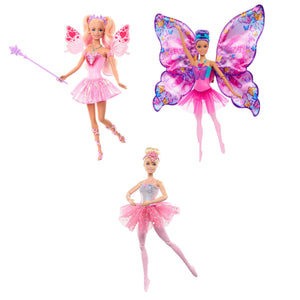 Bundle: 3 Barbie Fantasy Light-Up & Colour-Change Dolls