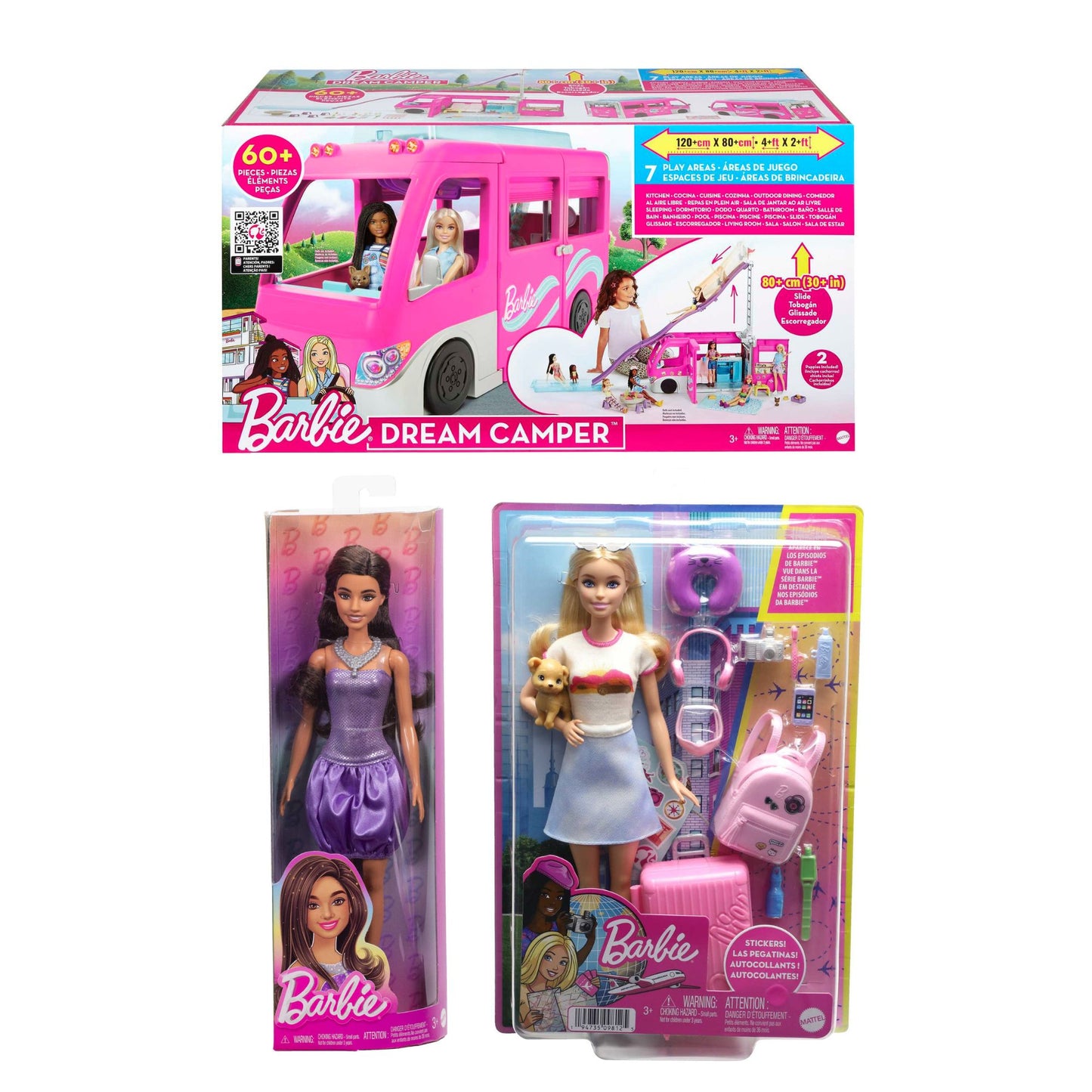 Bundle: Barbie Dream Camper & Travel Friends