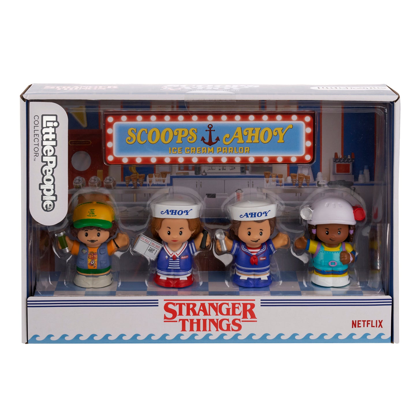 Little People Collector Stranger Things: Scoops Troop Special Edition Set, 4 Figures