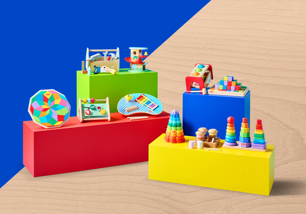 Fisher-Price Wooden Stacking Rainbow