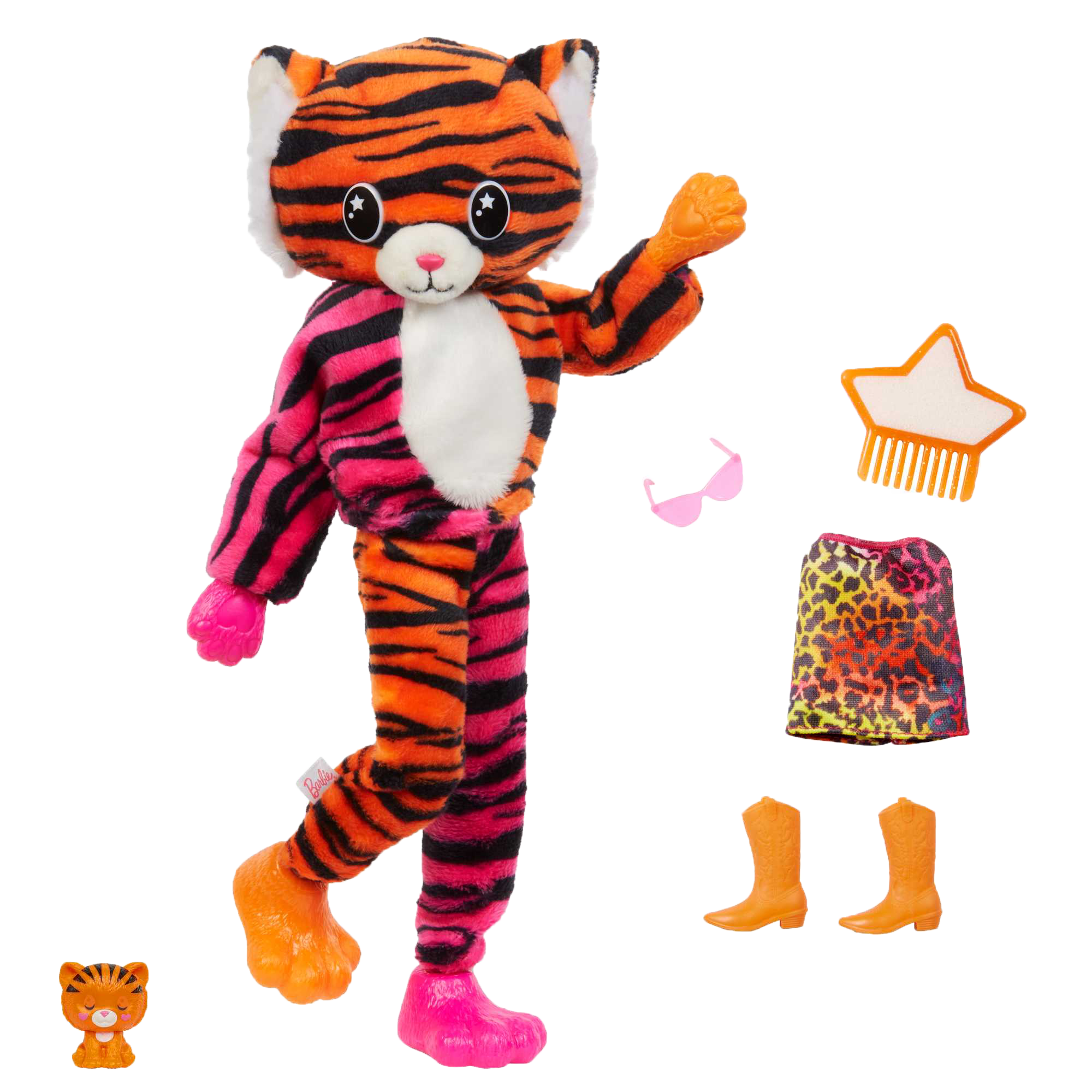 Barbie Cutie Reveal Jungle Series Doll - Tiger Themed – Shop Mattel ...