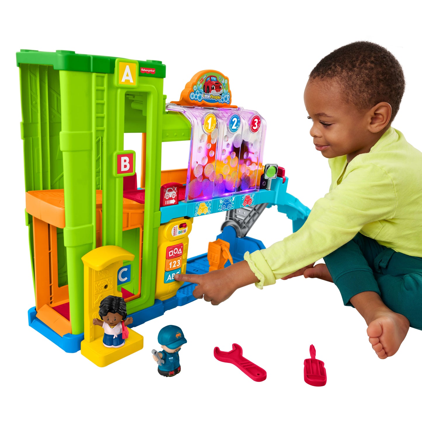 Fisher-Price Little People Toddler Playset with Figures & Toy Car