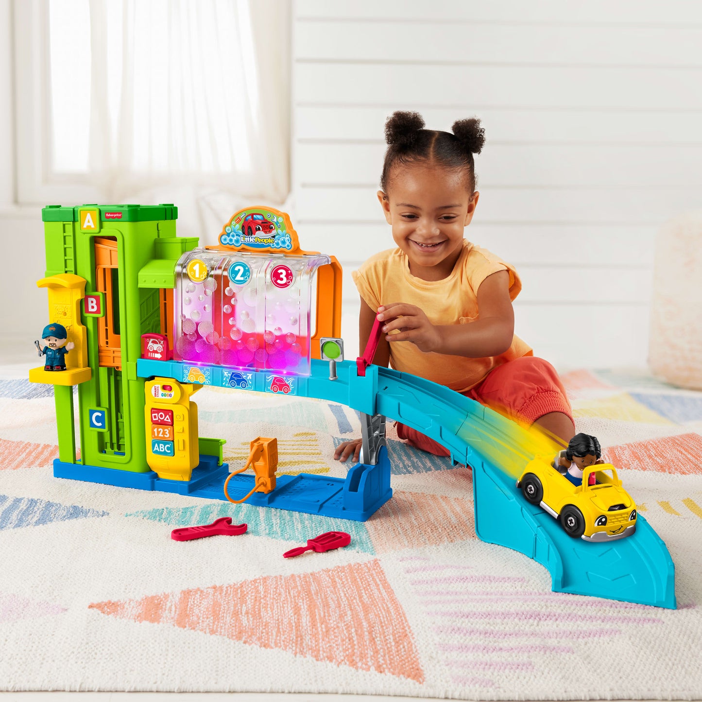 Fisher-Price Little People Toddler Playset with Figures & Toy Car