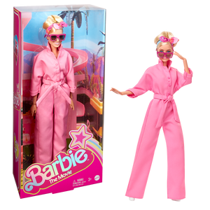 Barbie Movie  Margot Robbie Doll In Pink Power Jumpsuit