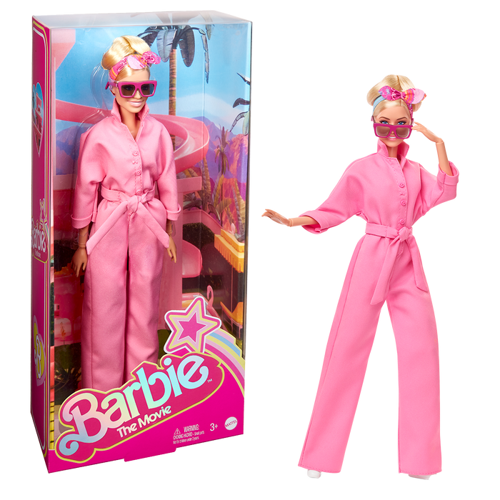 Barbie Movie Margot Robbie Doll In Pink Power Jumpsuit Shop Mattel Australia