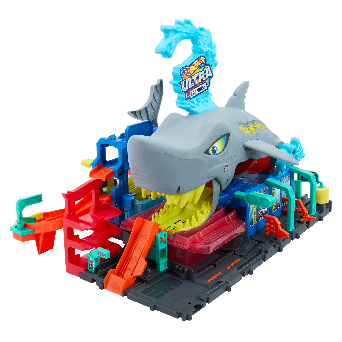 Hot Wheels Ultra Shark Car Wash Playset