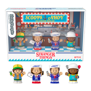 Little People Collector Stranger Things: Scoops Troop Special Edition Set, 4 Figures