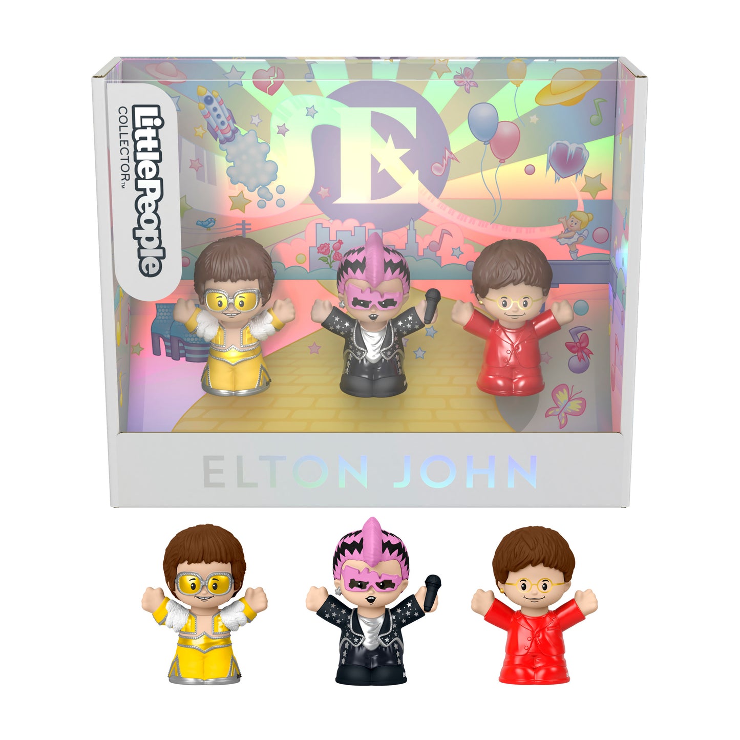 Little People Collector Elton John Special Edition Set For Adults & Fans, 3 Figures