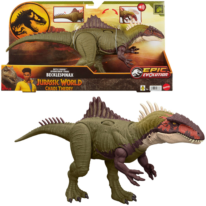 Jurassic World Battle Roarin' Becklespinax – Shop Mattel Australia