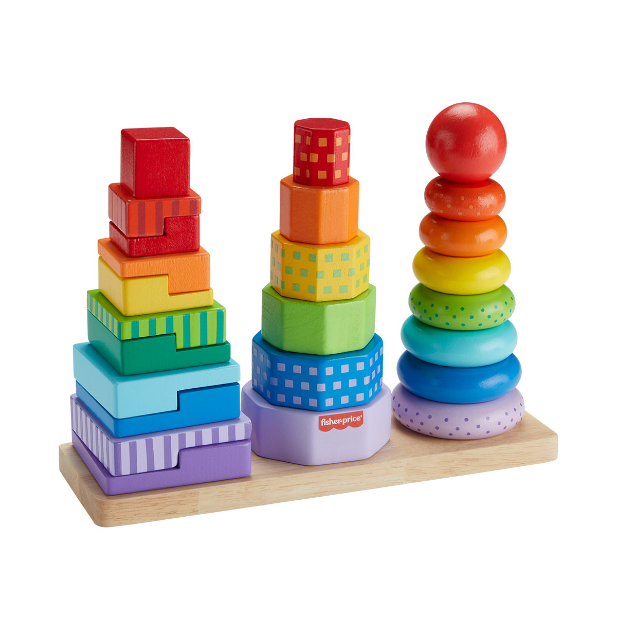 Fisher-Price Wooden Stacking Shape Sorter – Shop Mattel Australia