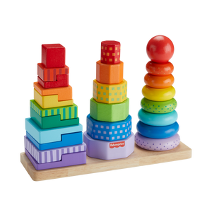 Fisher-Price Wooden Stacking Shape Sorter