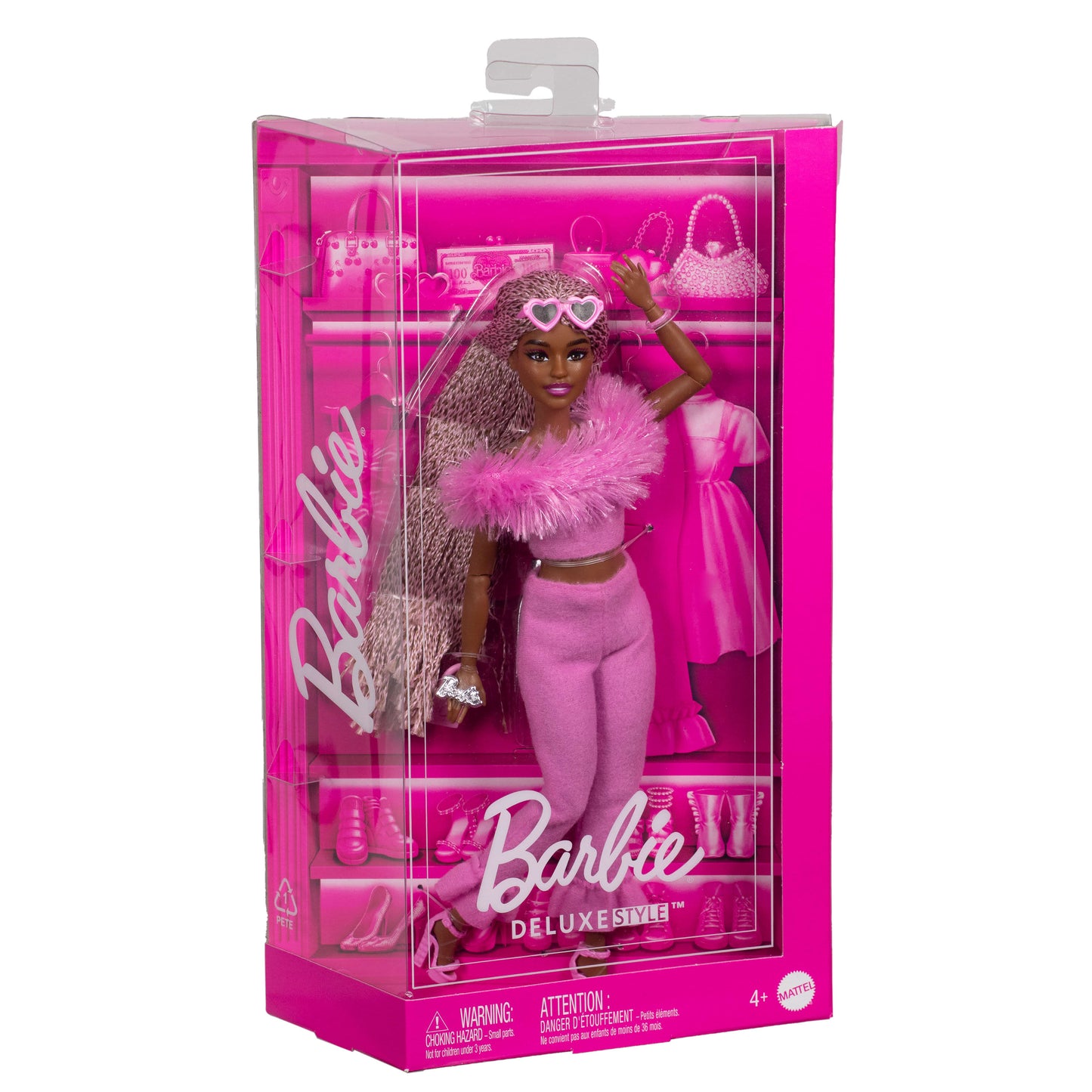 Barbie Deluxe Style Doll #4 in Soft Pink Jumpsuit