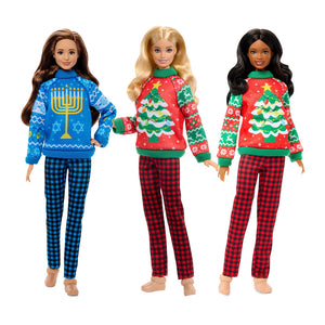 Bundle: Barbie Holiday Sweater - 3 Dolls