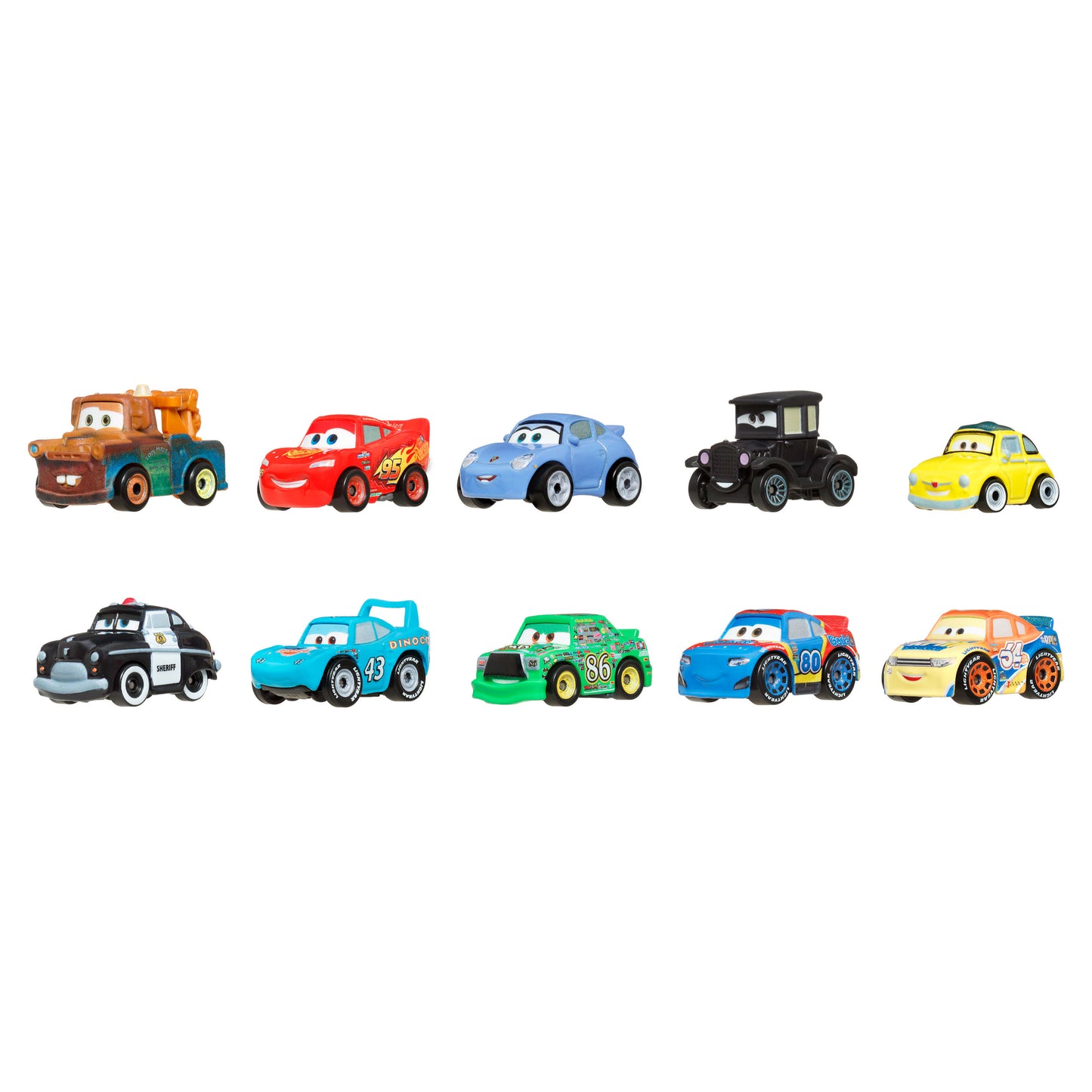 Disney and Pixar Cars Mini Racers 10-Pack