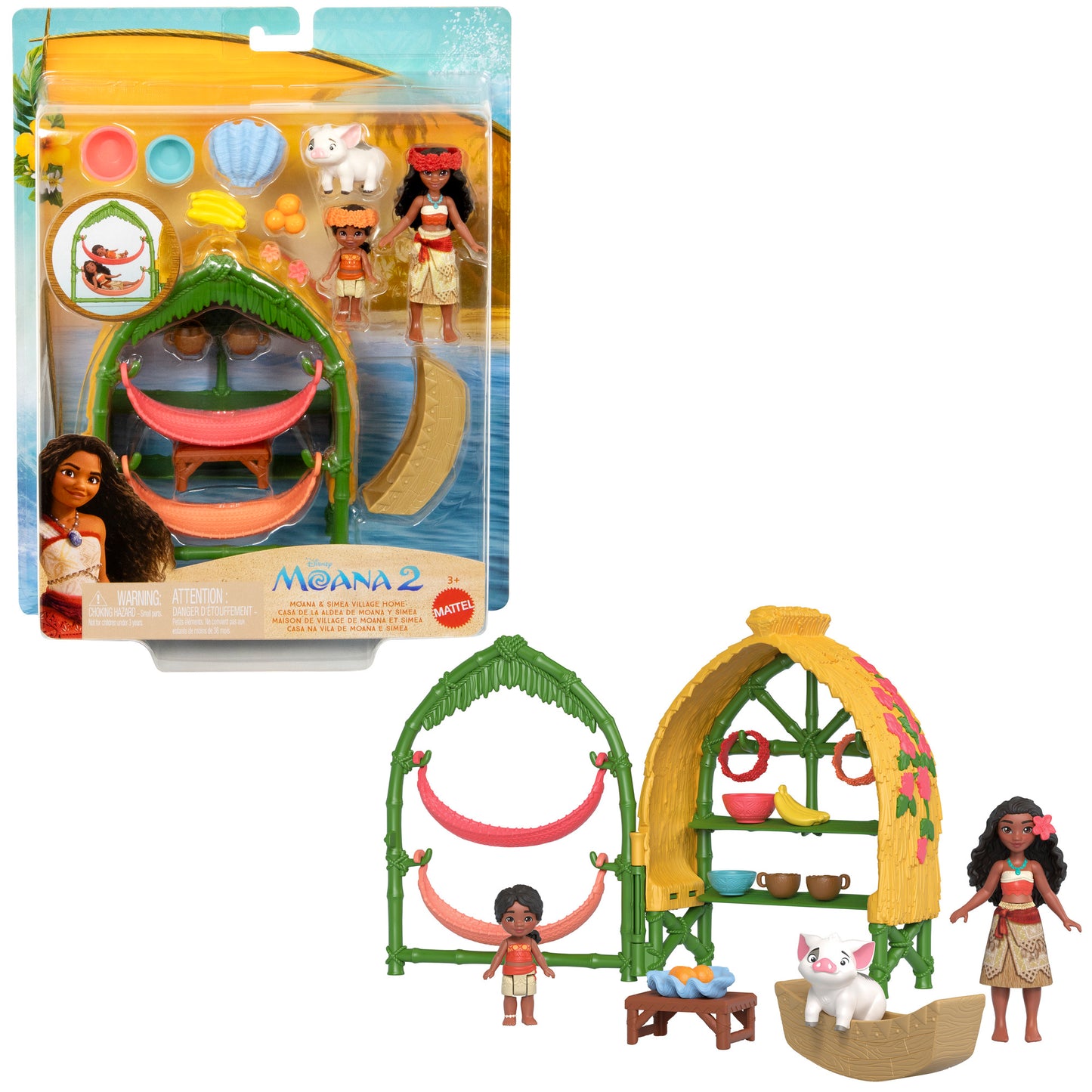 Disney Moana 2 Moana & Simea Village Home Playset