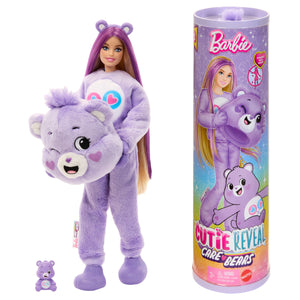 Barbie Cutie Reveal Care Bears Series Doll & Accessories in Share Bear Plush Costume