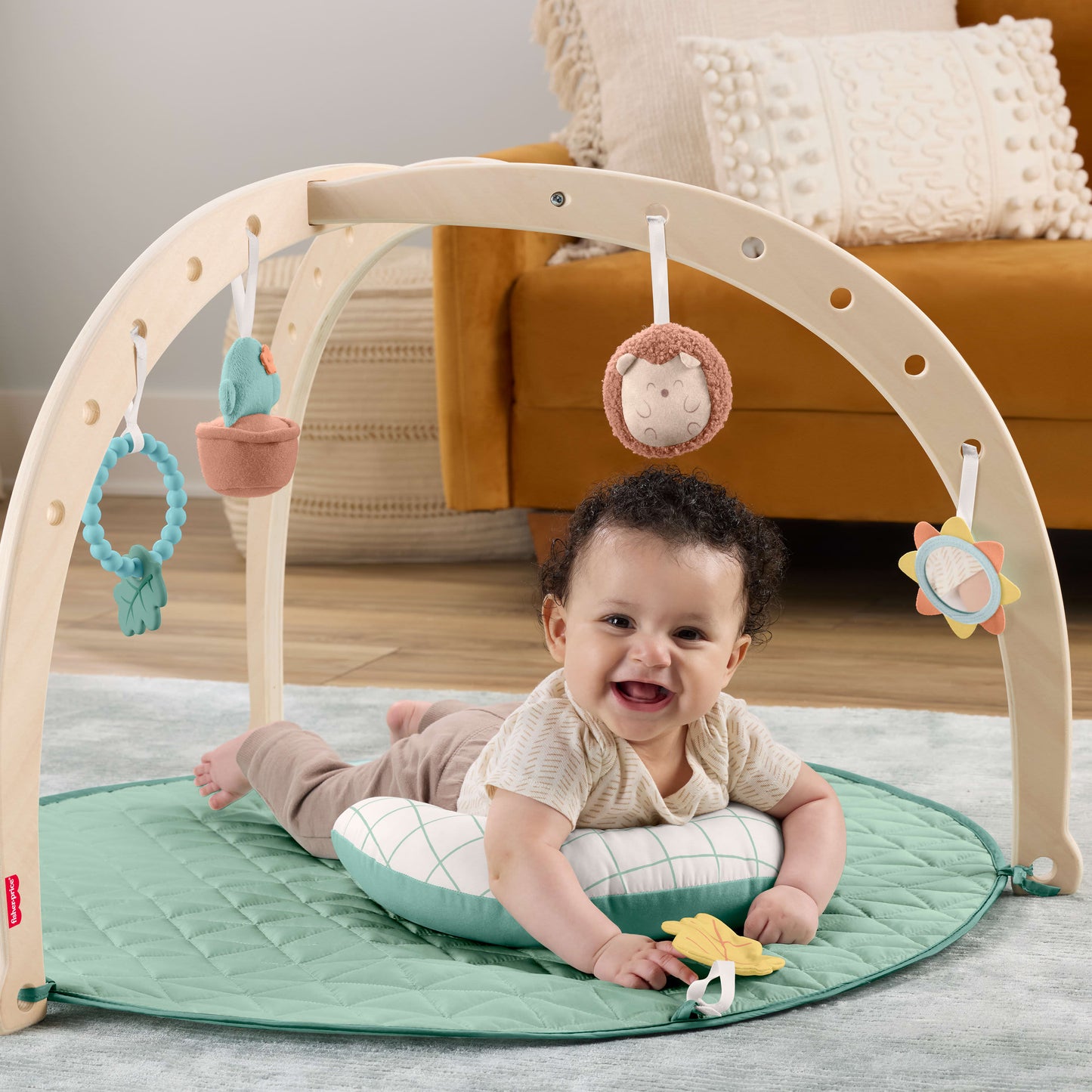 Fisher-Price Wooden Lay and Play Deluxe Activity Gym