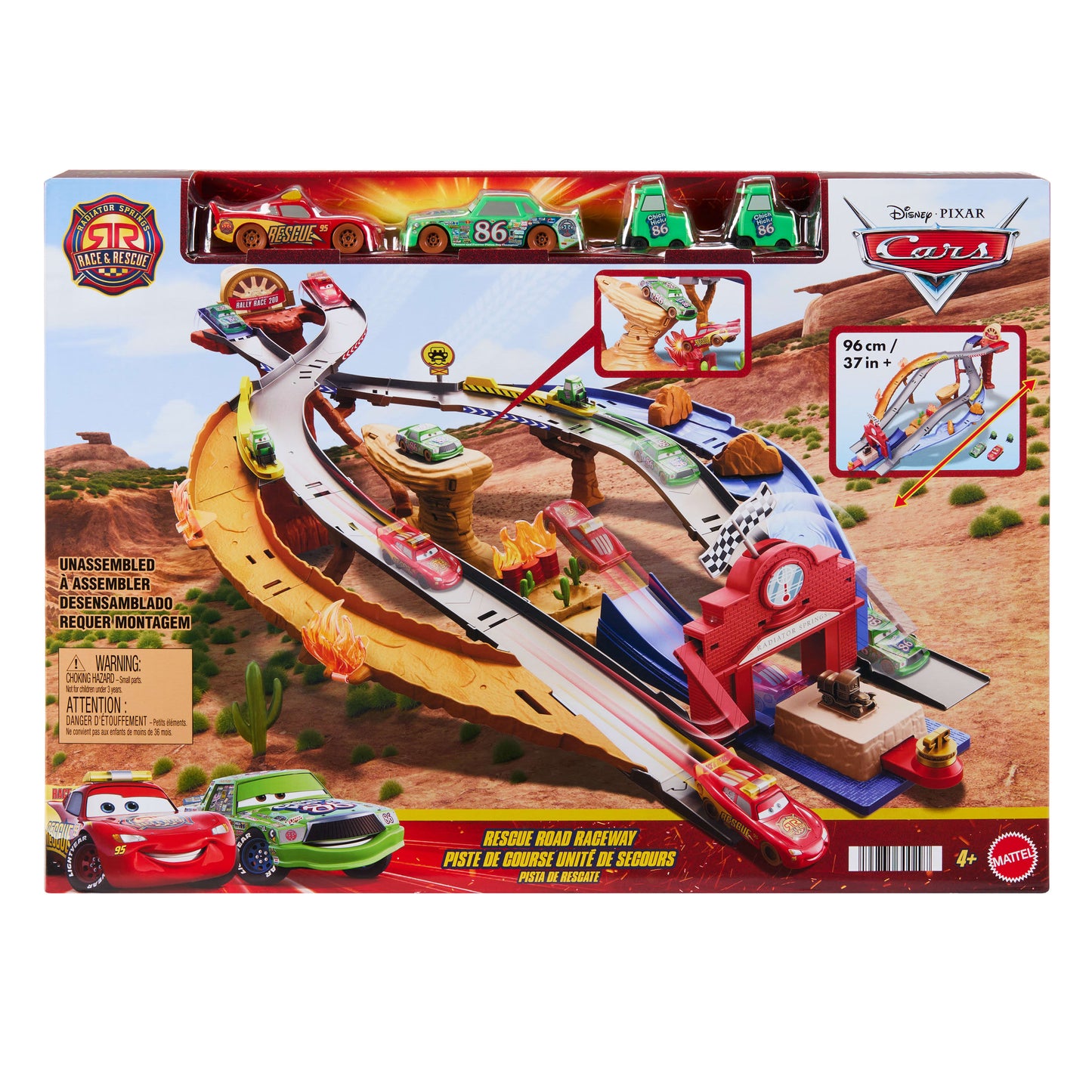 Disney and Pixar Cars Radiator Springs Race & Rescue Rescue Road Raceway Playset