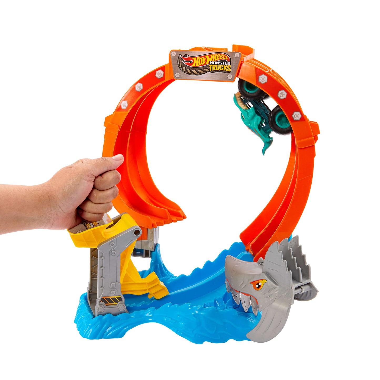 Hot Wheels Monster Trucks Spiral Shark Smash