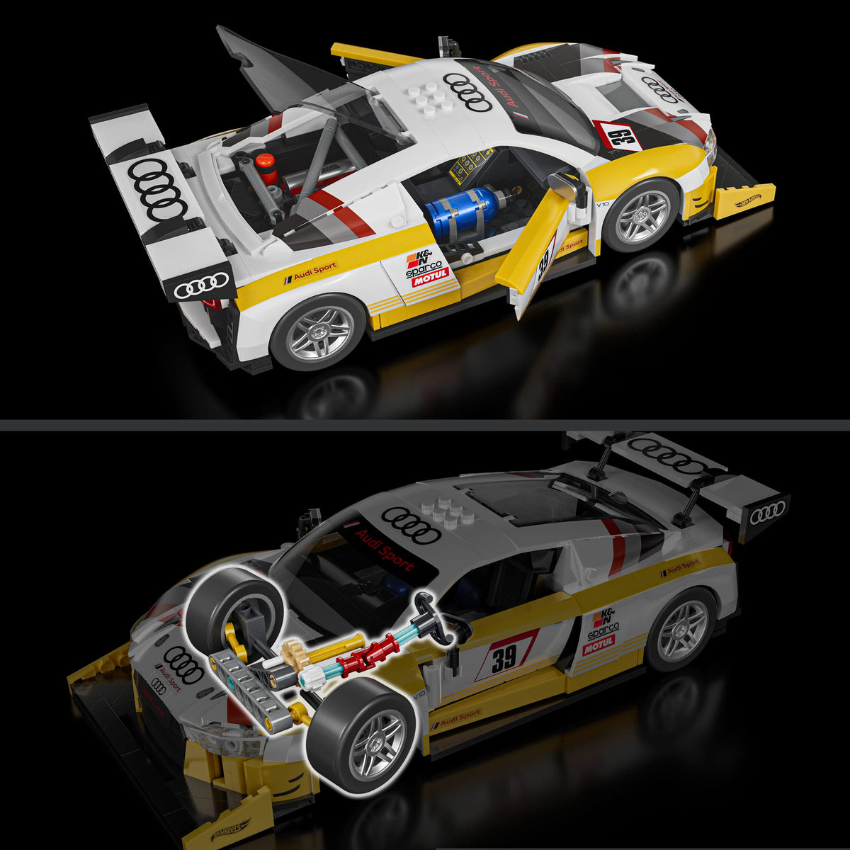 Mattel Brick Shop Hot Wheels '15 Audi R8 LMS