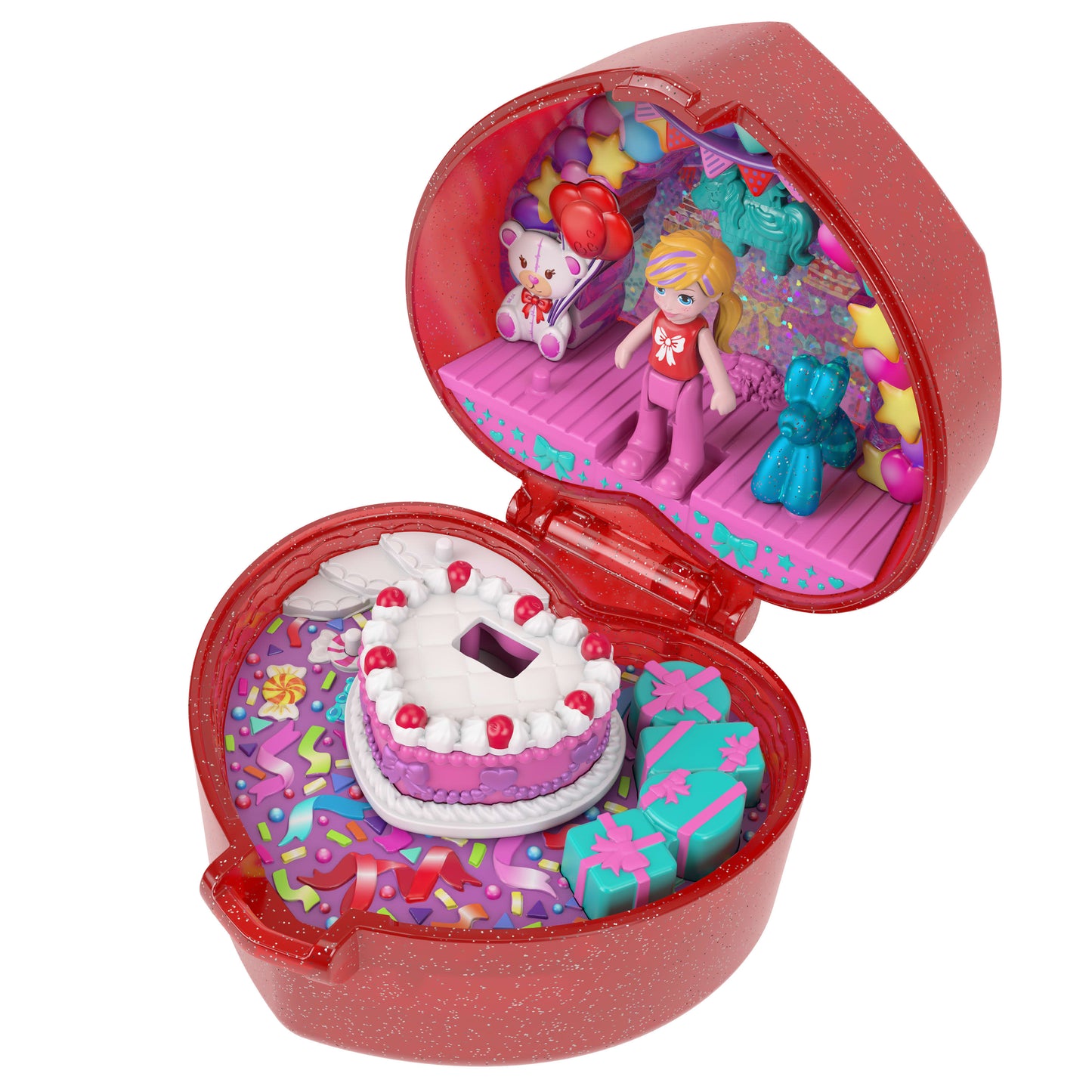 Polly Pocket Mattel 80th Anniversary Ring Box Compact