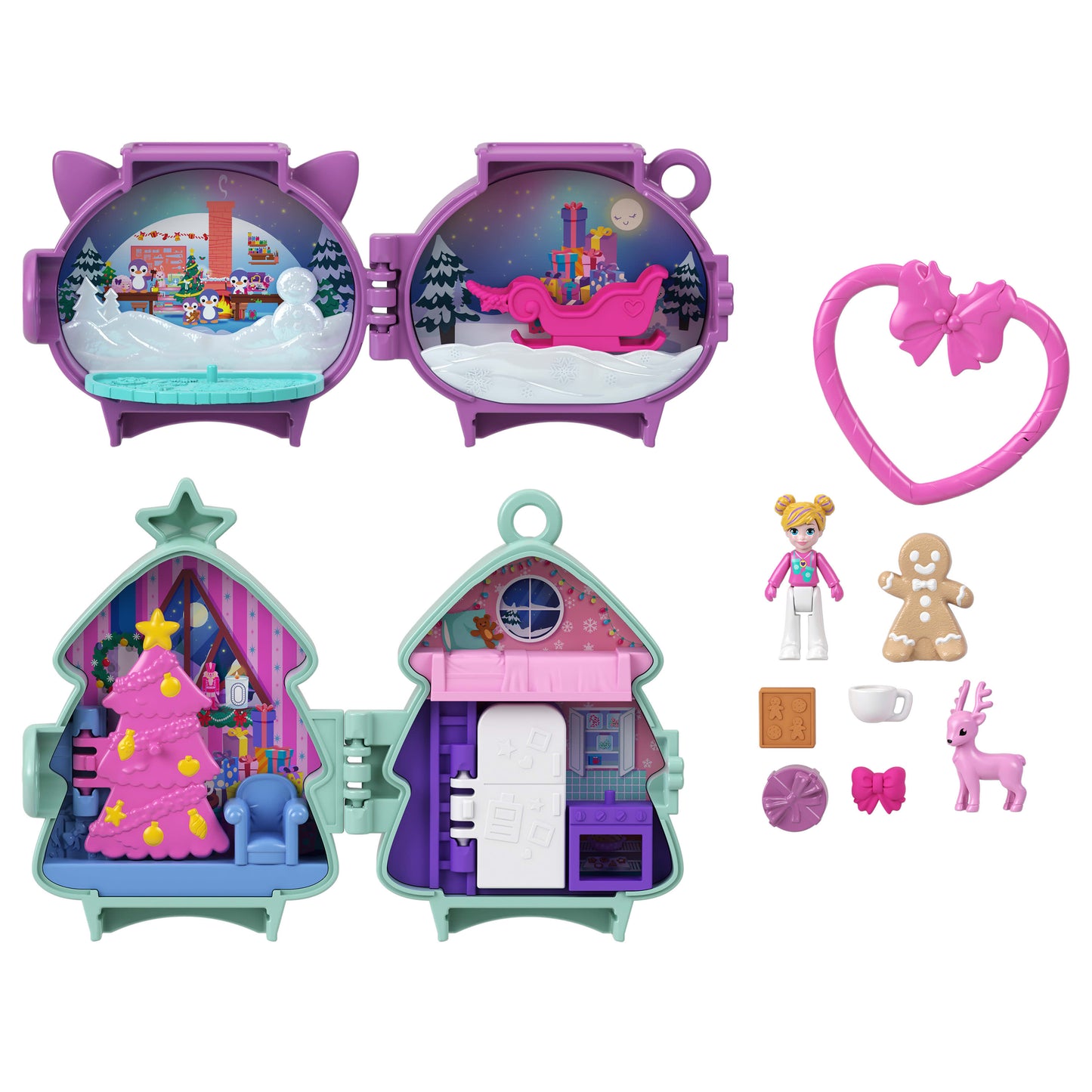 Polly Pocket Holiday Connects Bundle