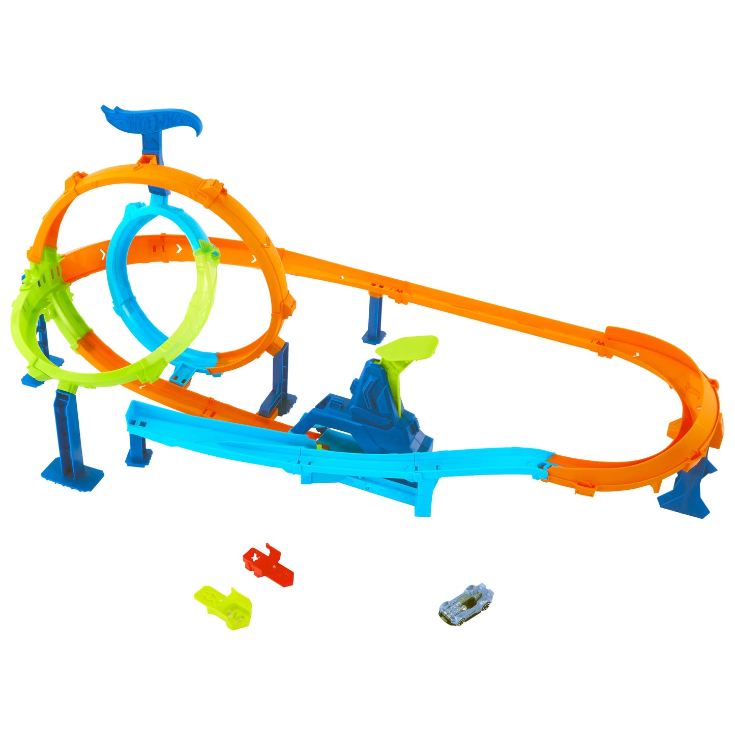 Hot Wheels Stunt Tracks Rapid Launch Cyclone