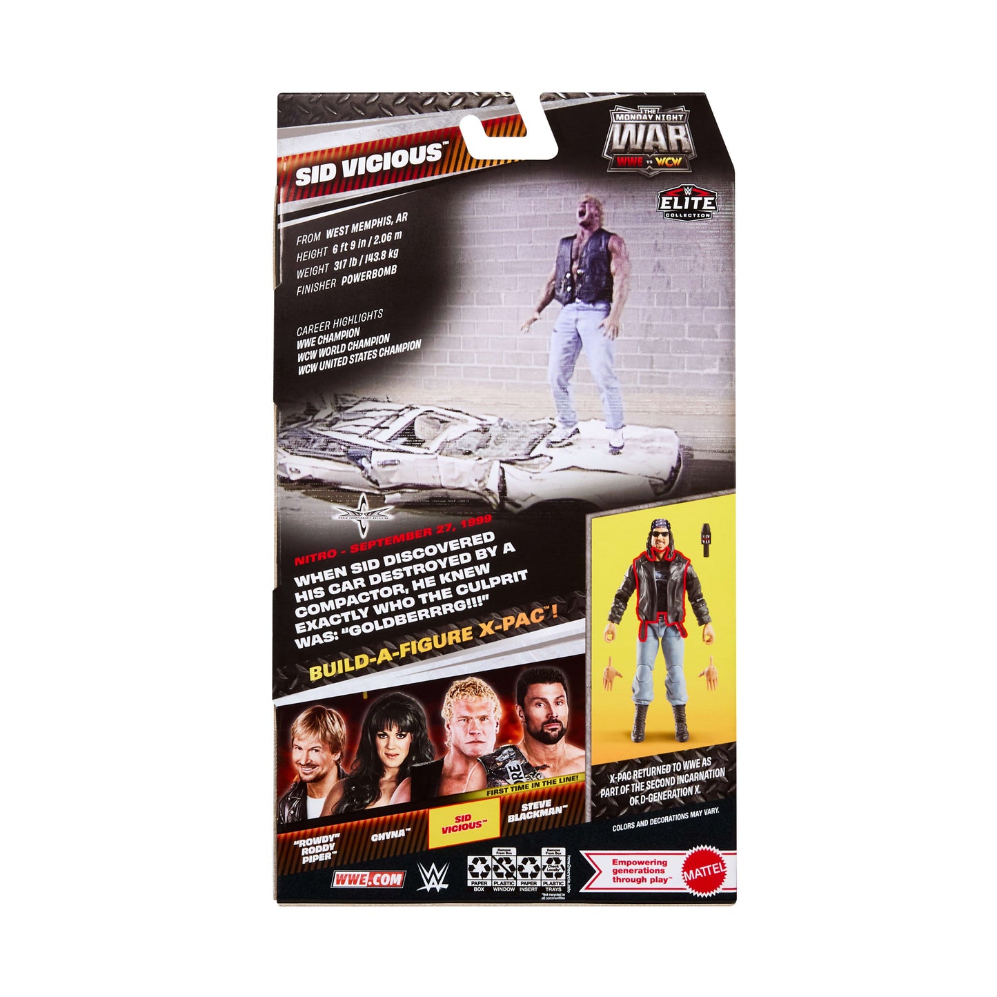 WWE Monday Night War Elite Collection Sid Vicious Action Figure