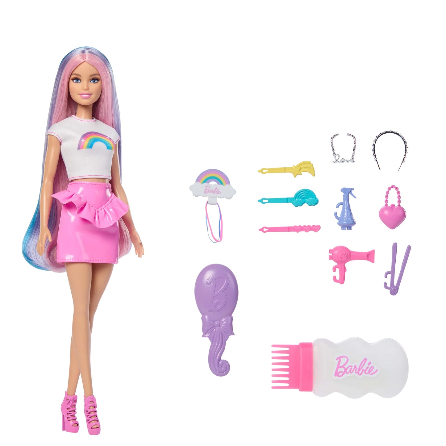 Bundle: Bubble Sparkle Mermaid, Rainbow Sparkle Hair Doll & Sparkle Lights Unicorn - 3 Pack