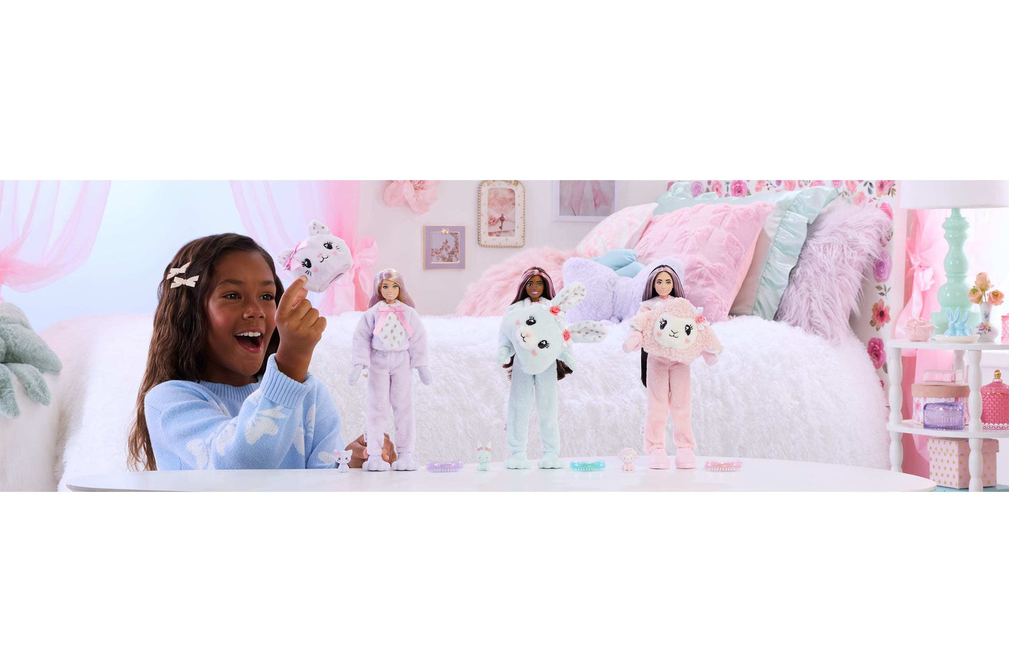 Care Bears Barbie Cutie Reveal Doll - Purple Kitten