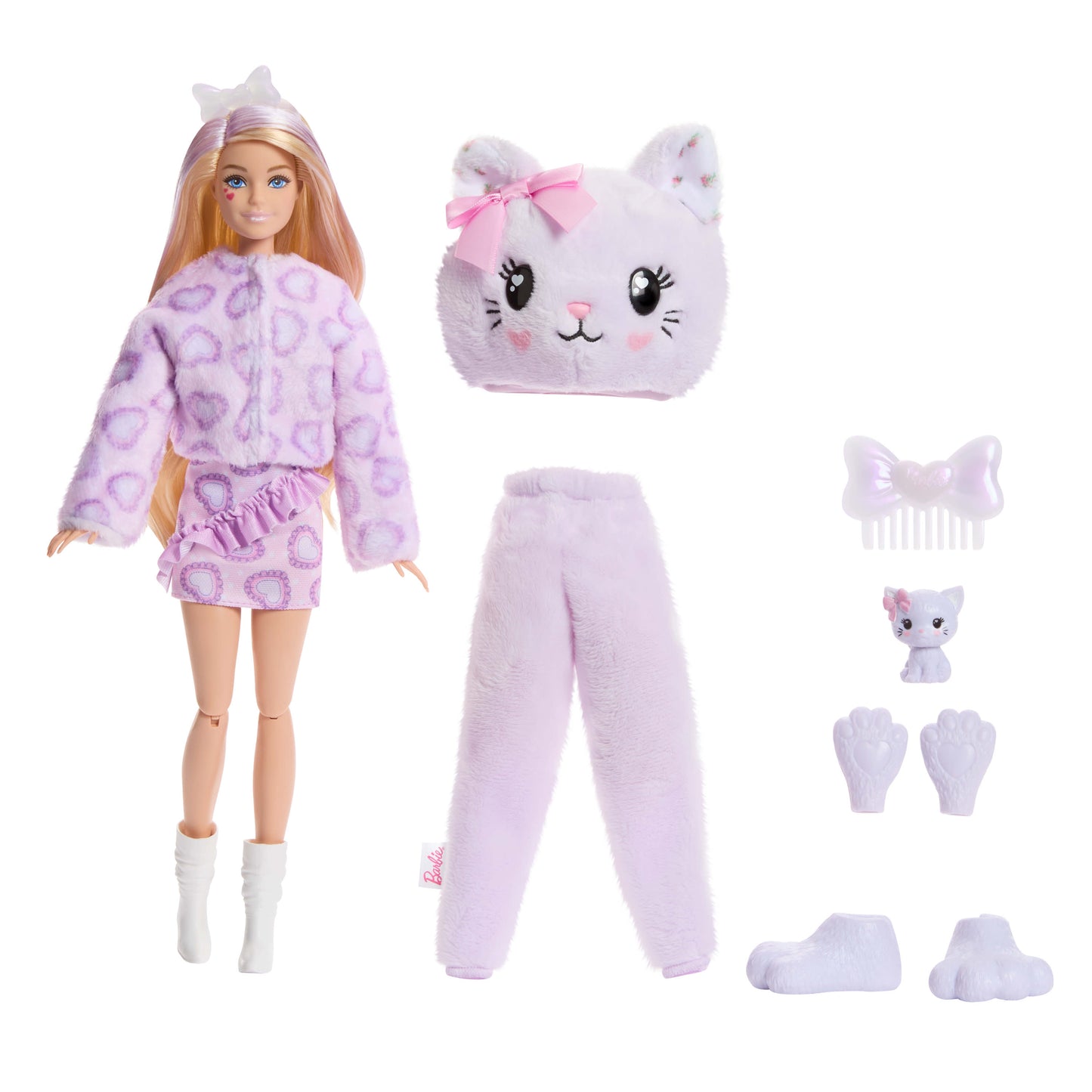 Care Bears Barbie Cutie Reveal Doll - Purple Kitten
