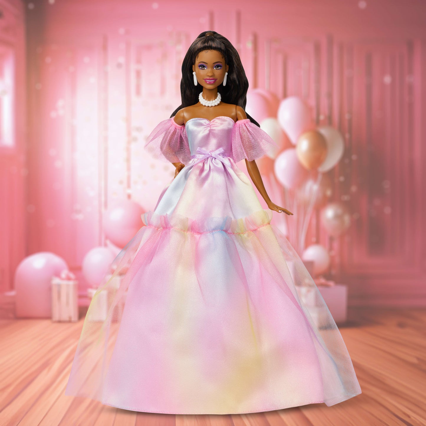 Barbie Birthday Wishes Doll - Brunette (SIOC)
